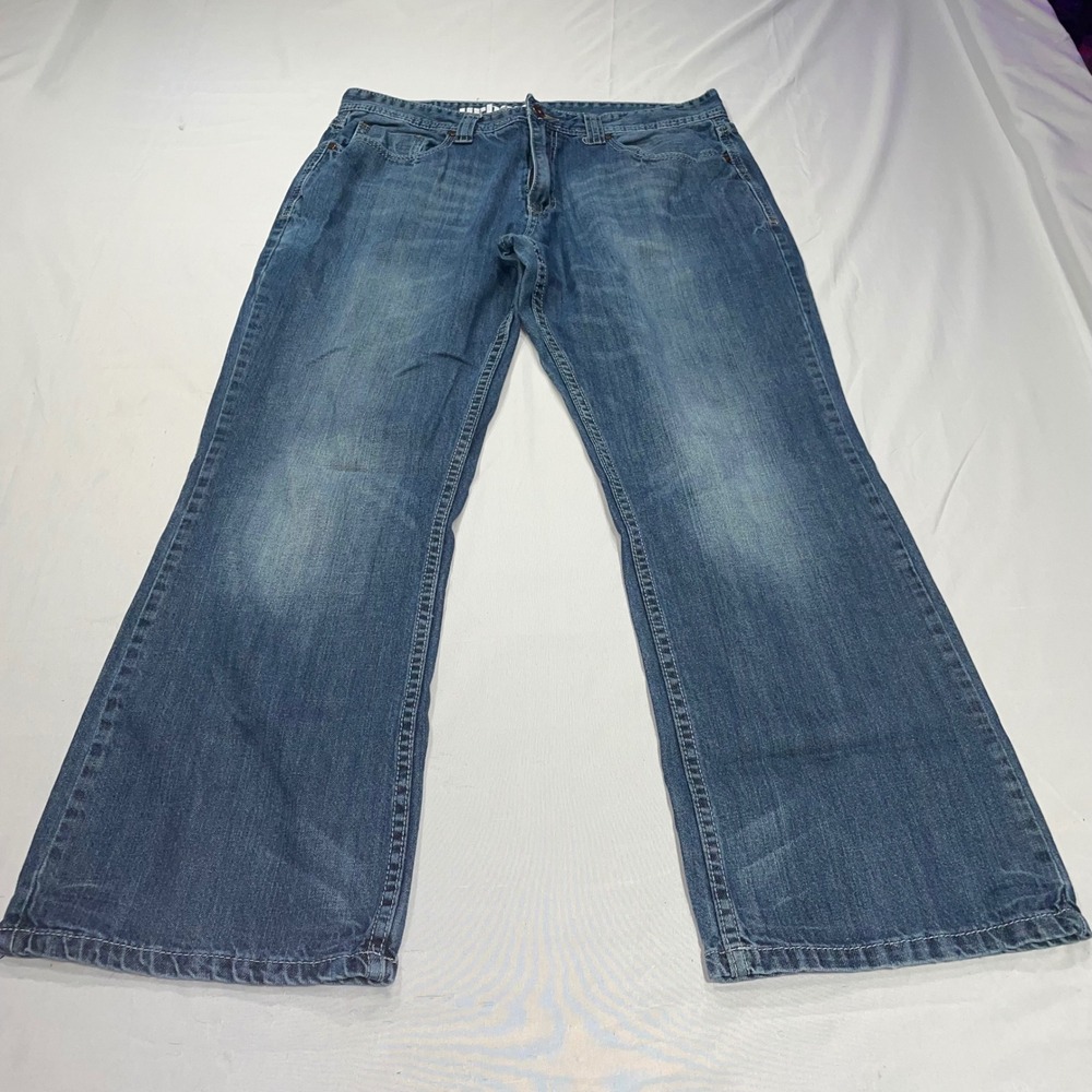 Urban Pipeline Loose Boot Jeans Mens 36x32 Blue Medium Wash Denim Cotton Relaxed